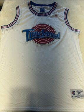 White Space Jam Tune Squad Champion Basketball Jersey